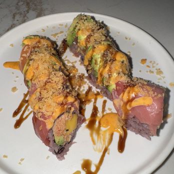 Harumi - Crunch Mango Roll - Japanese Near Me - Phoenix, Arizona Harumi - Crunch Mango Roll - Japanese Near Me - Phoenix, Arizona
