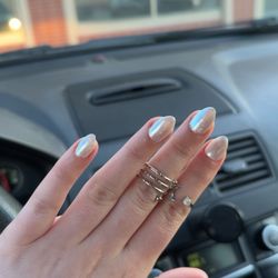 Fashion Nails - acrylic set with opal powder