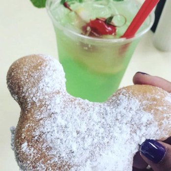 Mint Julep Bar - Mickey beignet & mint julep! - Donuts Near Me - Anaheim, California