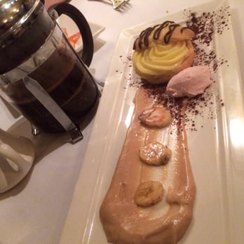 Satterfield's Restaurant - I enjoyed this banana profiterole w a peanut butter light cream. - Wine Bars Near Me - Birmingham, Alabama Satterfield's Restaurant - I enjoyed this banana profiterole w a peanut butter light cream. - Wine Bars Near Me - Birmingham, Alabama