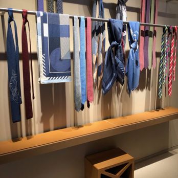 Hermès - Exquisite ties and scarves at Hermès Meatpacking. Image courtesy of Heather Clawson of Habitually Chic. - Women's Clothing Near Me - New York, New York Hermès - Exquisite ties and scarves at Hermès Meatpacking. Image courtesy of Heather Clawson of Habitually Chic. - Women's Clothing Near Me - New York, New York