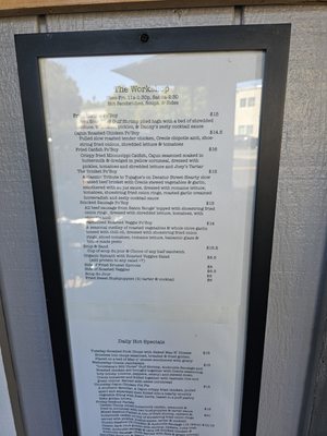 Menu photo 8 The Workshop Benicia, CA