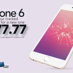iFixScreens Shirley - IPhone 6 Glass Repair $77.77