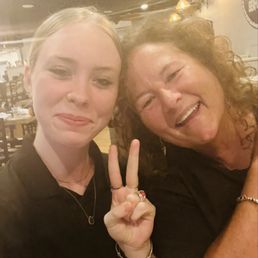 Addie the fab server!