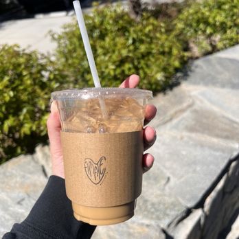 Amate Coffee - Iced Amate Latte with oat milk! Sweet & Strong - Coffee & Tea Near Me - Lancaster, California
