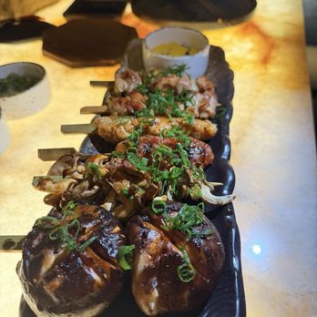 Mutsu - 3 Variety of yakitori - Izakaya Near Me - Los Angeles, California Mutsu - 3 Variety of yakitori - Izakaya Near Me - Los Angeles, California