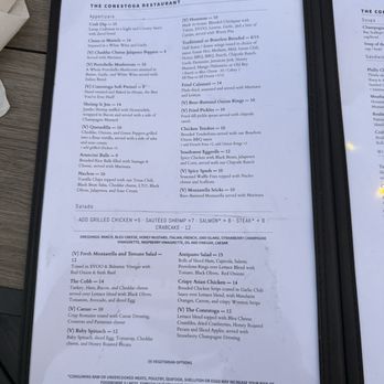 Conestoga Restaurant - Menu 3 - Bars Near Me - Lancaster, Pennsylvania Conestoga Restaurant - Menu 3 - Bars Near Me - Lancaster, Pennsylvania