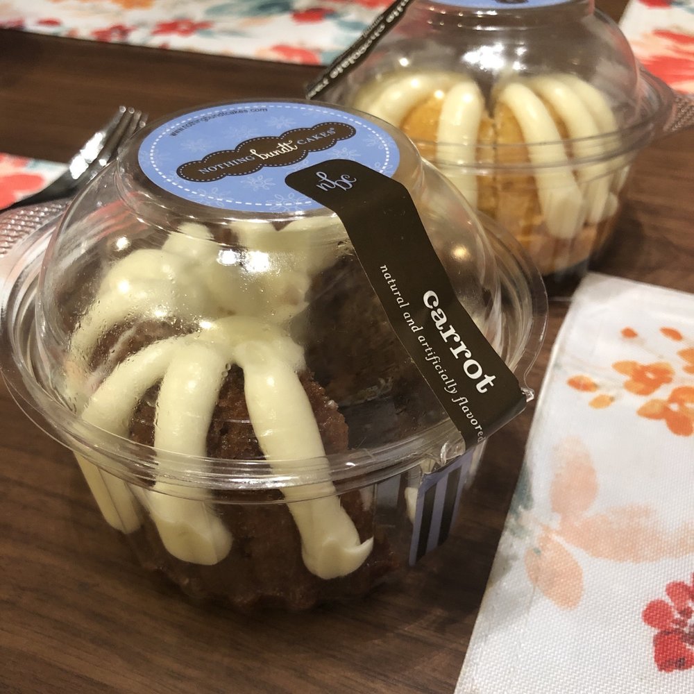 Nothing Bundt Cakes - Carrot cake and white chocolate raspberry in the back - Bakeries Near Me - Pembroke Pines, Florida Nothing Bundt Cakes - Carrot cake and white chocolate raspberry in the back - Bakeries Near Me - Pembroke Pines, Florida