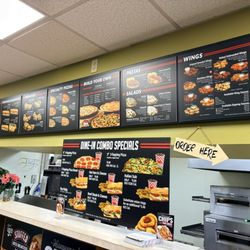 Gino's Pizza & Spaghetti House - The inside and the menu