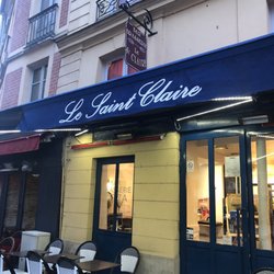 Saint Claire - The outside of the restaurant.  It's on the corner of street.