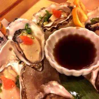 Akasaka - The oysters were bomb dot com. $14 for 6 but they're big! - Japanese Near Me - Honolulu, Hawaii