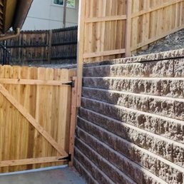 Wooden gate and fence