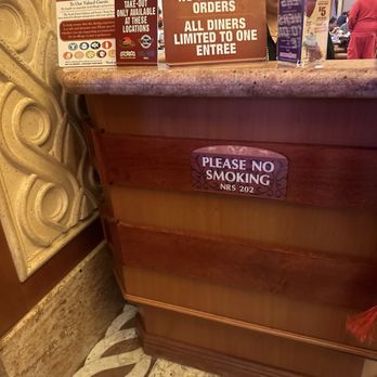 Coronado Cafe - Host stand and limitation signage. - Diners Near Me - Las Vegas, Nevada Coronado Cafe - Host stand and limitation signage. - Diners Near Me - Las Vegas, Nevada