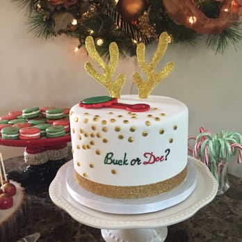 Simply Sweet Cakery - It was a Buck! Gender reveal cake - Bakeries Near Me - Costa Mesa, California