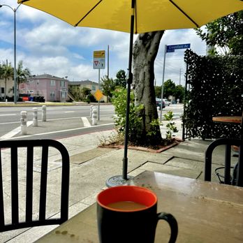 Venice Bakery & Restaurant - Outside sitting patio with my coffee - Bakeries Near Me - Los Angeles, California Venice Bakery & Restaurant - Outside sitting patio with my coffee - Bakeries Near Me - Los Angeles, California