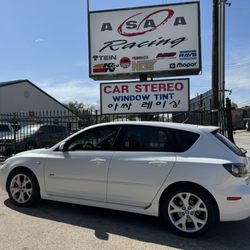 Sound Solutions - 2009 Mazda 3 2.3 S Hatch, ceramic tint all the way around by Sound Solutions