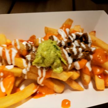 Crazy Rabbit Kitchen - Vegan Asada Fries. Fries were perfectly cooked but not much asada. - Caterers Near Me Crazy Rabbit Kitchen - Vegan Asada Fries. Fries were perfectly cooked but not much asada. - Caterers Near Me