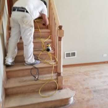 Miranda's Remodeling - a man working on a staircase - Flooring Near Me Miranda's Remodeling - a man working on a staircase - Flooring Near Me