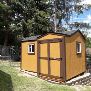 Strong Shed - Custom made 8x10 house style with double doors and windows. If your looking for a different look we do Custom work - Sheds & Outdoor Storage Near Me - Rexburg, Idaho Strong Shed - Custom made 8x10 house style with double doors and windows. If your looking for a different look we do Custom work - Sheds & Outdoor Storage Near Me - Rexburg, Idaho