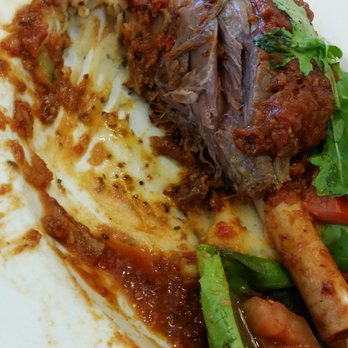 Arcadia Garden Cafe - Up close Braised Lamb Shank - tender & juicy! I would definitely get this again. Hearty tomato sauce & mashed potatoes on the side. - Chinese Near Me - Arcadia, California Arcadia Garden Cafe - Up close Braised Lamb Shank - tender & juicy! I would definitely get this again. Hearty tomato sauce & mashed potatoes on the side. - Chinese Near Me - Arcadia, California