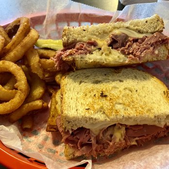 Little River Deli - Traditional Reuben with onion rings - Delis Near Me - Little River, South Carolina