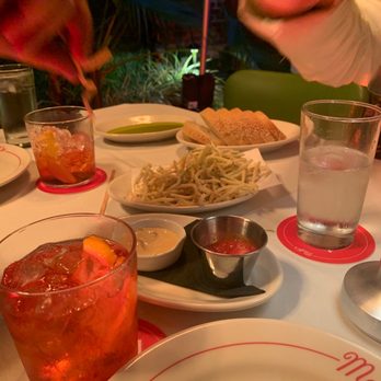 Melfi's - Negronis and Fried zucchini to start. - Pizza Near Me - Charleston, South Carolina