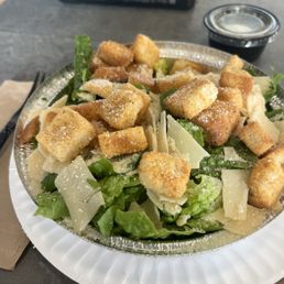 Small Caesar Salad $8 , fresh and abundant of cheese and croutons Small Caesar Salad $8 , fresh and abundant of cheese and croutons