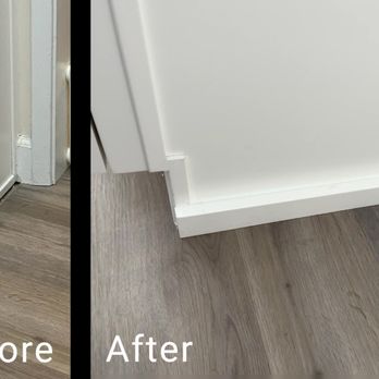 AK Hardwood Floors - before and after cleaning - Flooring Near Me