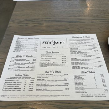 Big B’s Fish Joint - Menu - Seafood Near Me - Atlanta, Georgia