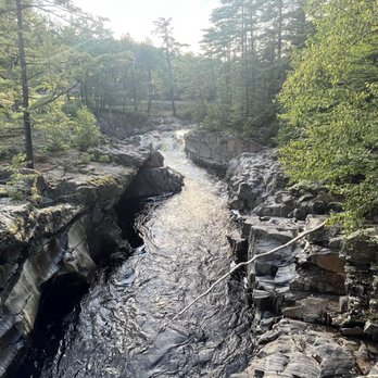 Coos Canyon Campground - From the campground bridge - Campgrounds Near Me - Byron, Maine