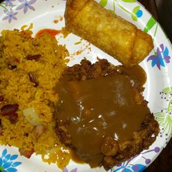 Zheung Xing Kitchen - Shrimp egg foo young pork fried rice and the shrimp roll