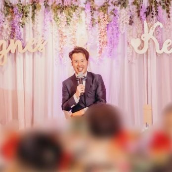 Maison Mimosa Event - Chestor emceeing our evening wedding venue! - DJs Near Me