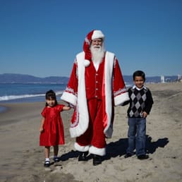 Perfect Picture!  Santa in the Sand!