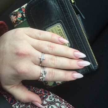 Glamour Nails - Almond shaped nails. Done by the manager. New management is great. - Nail Salons Near Me - Kalamazoo, Michigan