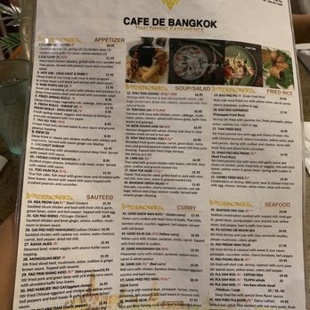 Cafe de Bangkok - Gilbert - Menu - Thai Near Me - Gilbert, Arizona