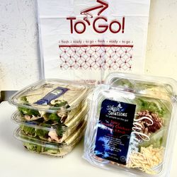Port City Smokehouse - Salmon wraps and salads