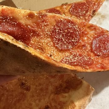 Joe's Pizza - Look how thin that crust is! - Pizza Near Me - Los Angeles, California