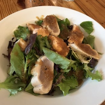 Fukada - Salad with Salmon and Tuna...comes with a bowl of rice and spicy tuna. Very filling for $13 - Japanese Near Me - Irvine, California