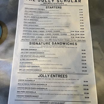 The Jolly Scholar - Menu - New American Near Me - Cleveland, Ohio The Jolly Scholar - Menu - New American Near Me - Cleveland, Ohio