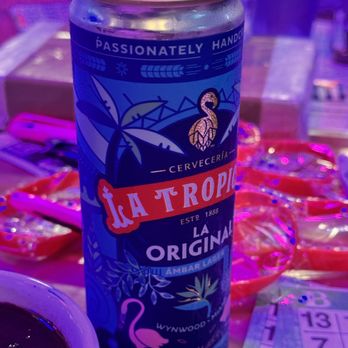 Smugglers Cocina Cubana - La Tropical Ambar Lager - Cuban Near Me - Miami, Florida Smugglers Cocina Cubana - La Tropical Ambar Lager - Cuban Near Me - Miami, Florida