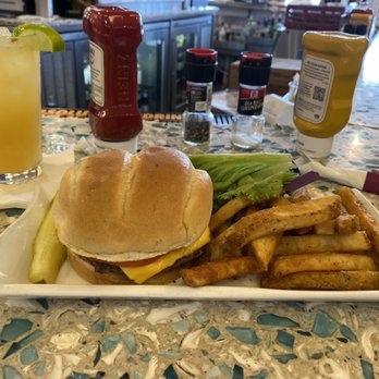 Pensacola Beach House - Classic Cheeseburger with fries. Burger was okay, fries were very good. - American Near Me - Pensacola, Florida Pensacola Beach House - Classic Cheeseburger with fries. Burger was okay, fries were very good. - American Near Me - Pensacola, Florida