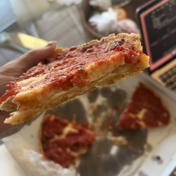 Lou Malnati's Pizzeria - As you can see... no sauce, no sausage, but tons of cheese. - Pizza Near Me - Glendale, Arizona