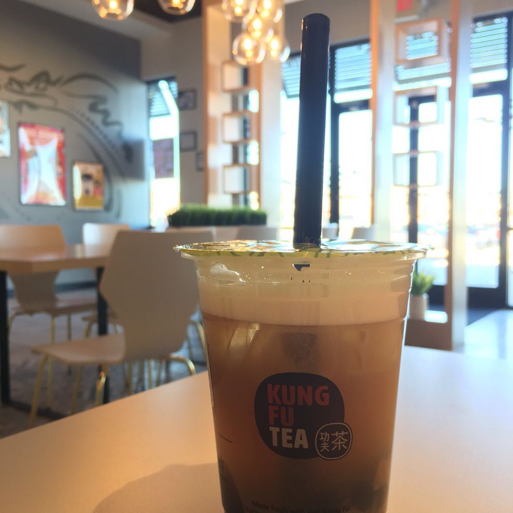 Kung Fu Tea - Peach oolong tea with bubble - Bubble Tea Near Me - Buford, Georgia Kung Fu Tea - Peach oolong tea with bubble - Bubble Tea Near Me - Buford, Georgia