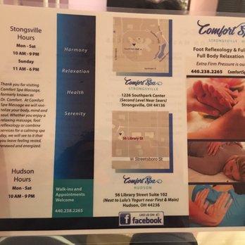 Comfort Spa - Two locations! - Massage Therapy Near Me - Hudson, Ohio