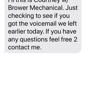 Brower Mechanical - A thoughtful follow up to multiple robocalls and robocall-voicemails.... - Solar Installation Near Me - Rocklin, California Brower Mechanical - A thoughtful follow up to multiple robocalls and robocall-voicemails.... - Solar Installation Near Me - Rocklin, California