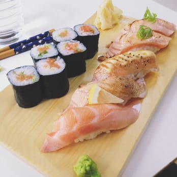 Wagocoro - Salmon Trio, Koji Salmon & Negitoro-maki - Sushi Bars Near Me - Helsinki, 18