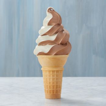 Rally's - Classic cone filled with chocolate vanilla swirl soft-serve ice cream. - Burgers Near Me - Bowling Green, Kentucky Rally's - Classic cone filled with chocolate vanilla swirl soft-serve ice cream. - Burgers Near Me - Bowling Green, Kentucky