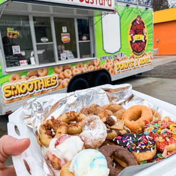 Frutas La Hormiguita - a tray of doughnuts - Mexican Near Me - Whitsett, North Carolina