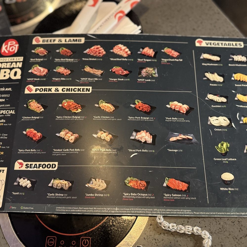 KPOT Korean BBQ & Hot Pot - MENU BBQ - Korean Near Me - Aurora, Colorado KPOT Korean BBQ & Hot Pot - MENU BBQ - Korean Near Me - Aurora, Colorado