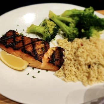 Red White & Brew - Grilled Salmon - New American Near Me - Prescott, Arizona Red White & Brew - Grilled Salmon - New American Near Me - Prescott, Arizona